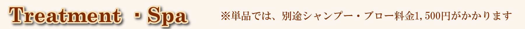 HPメニューバーTr&Spaタイトル